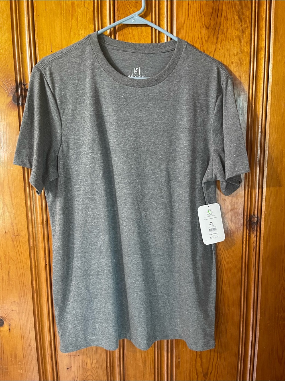 George Men's Charcoal Crewneck Short Sleeve Tee